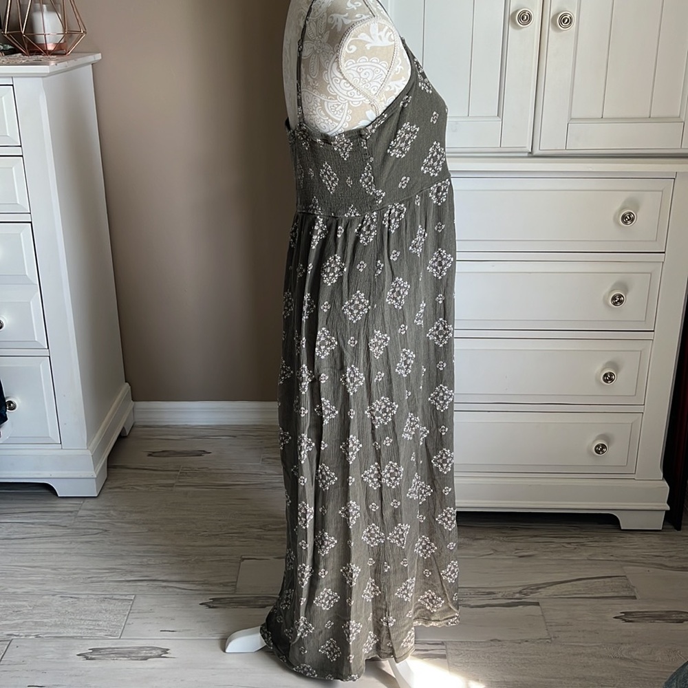 • SO green floral maxi, L • - Picture 7 of 16